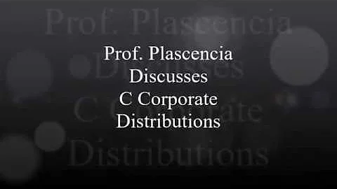 C Corporate Distributions