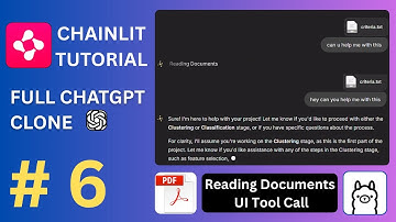 Chainlit Tutorial Series 2025 Part #6 | ChatGPT Clone | Upload Documents with 