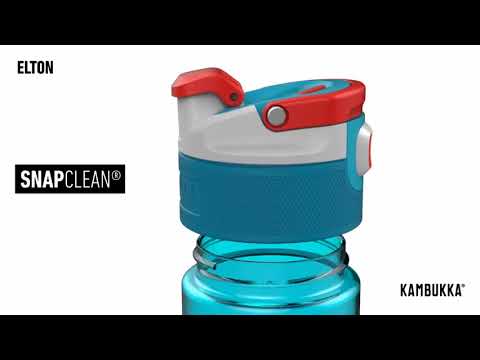 Kambukka Elton Water Bottle 500ml Living Coral BPA Free & 3-in-1 Snapclean Lid 