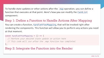 How to setState After a .map Render is Completed in React