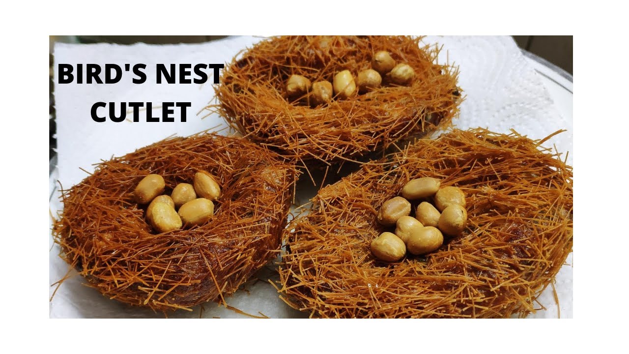 Bird's nest cutlet / Tasty children snack recipe / Veg snack Indian