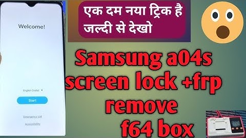 Samsung A04s (a047f) frp remove new method new solution