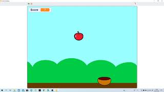 Simple technique _ How to create 'Apple Catching Game' using SCRATCH screenshot 3