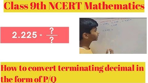 How do we Write a Terminating Decimal to the form P by Q? | Rational Numbers | Intelligence Builders