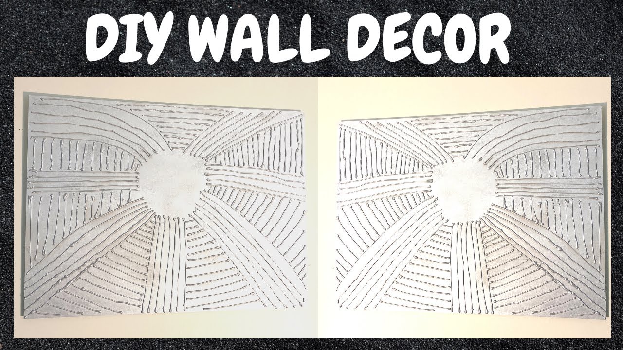 ðEASY DIY HANDMADE WALL DECOR IDEA- How to make a wall art - YouTube