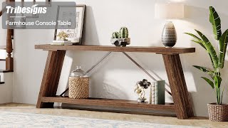 Tribesigns Farmhouse Console Table - F1957
