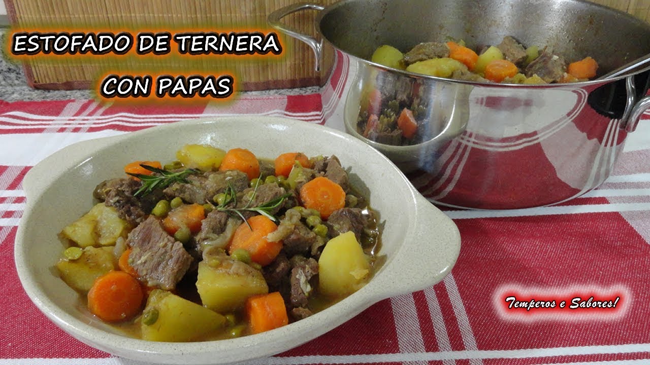 ESTOFADO DE TERNERA CON PAPAS sencillo, delicioso y perfecto