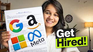 Best Resume for Freshers in 5 Minutes | 100% ATS Friendly CV | Ex Google Employee