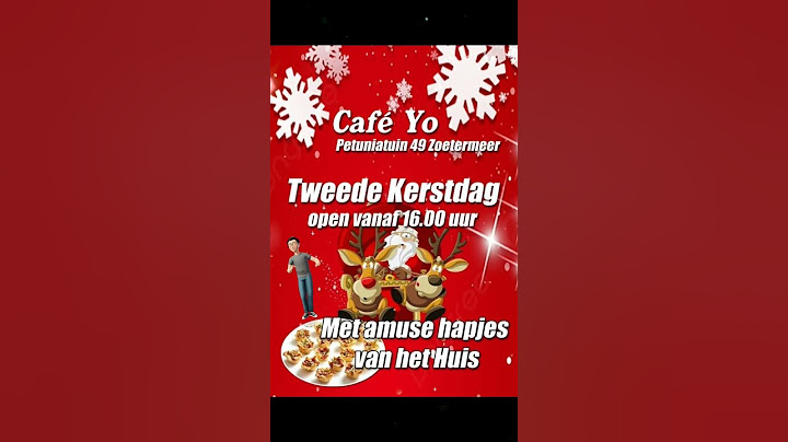 niets te doen tweede kerstdag kom dan gezellig naar Café Yo onder het genot van een drankje.