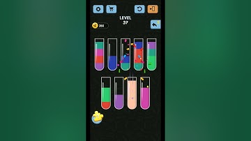Water Color Sort Level 37 Walkthrough Solution iOS/Android | user help | #shorts