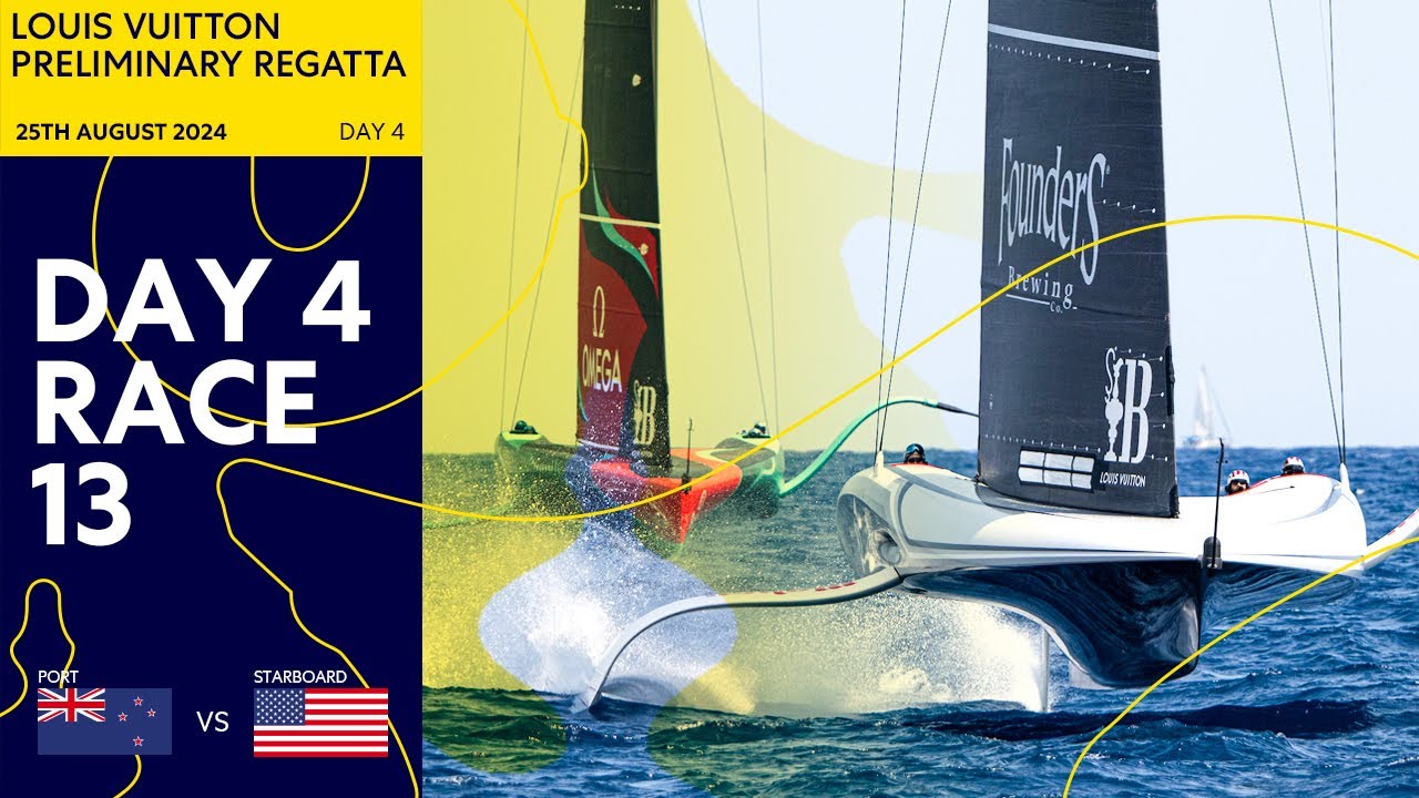 Emirates Team New Zealand vs. NYYC American Magic - Full Race 25/08/2024