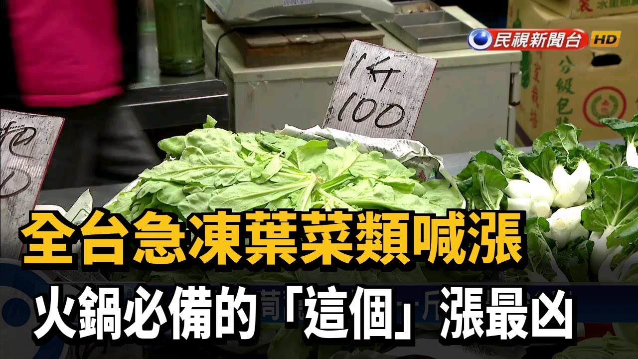 低溫葉菜類喊漲茼蒿一斤160漲最凶 民視新聞 Youtube