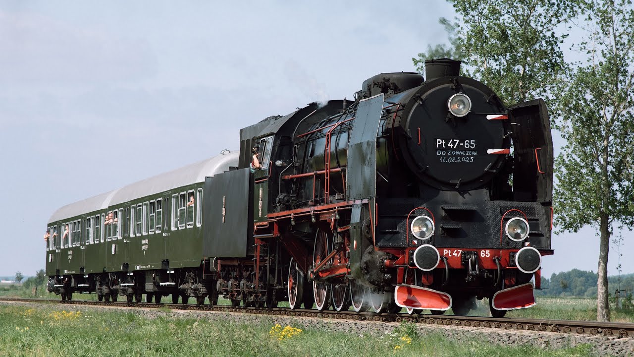 Ostatni dzień pod parą parowozu Pt47-65 przed naprawą rewizyjną 2025.08.16