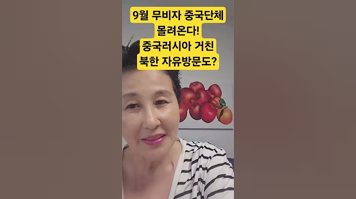 9월 중국인 무비자관광,북한도 자유여행?#shorts