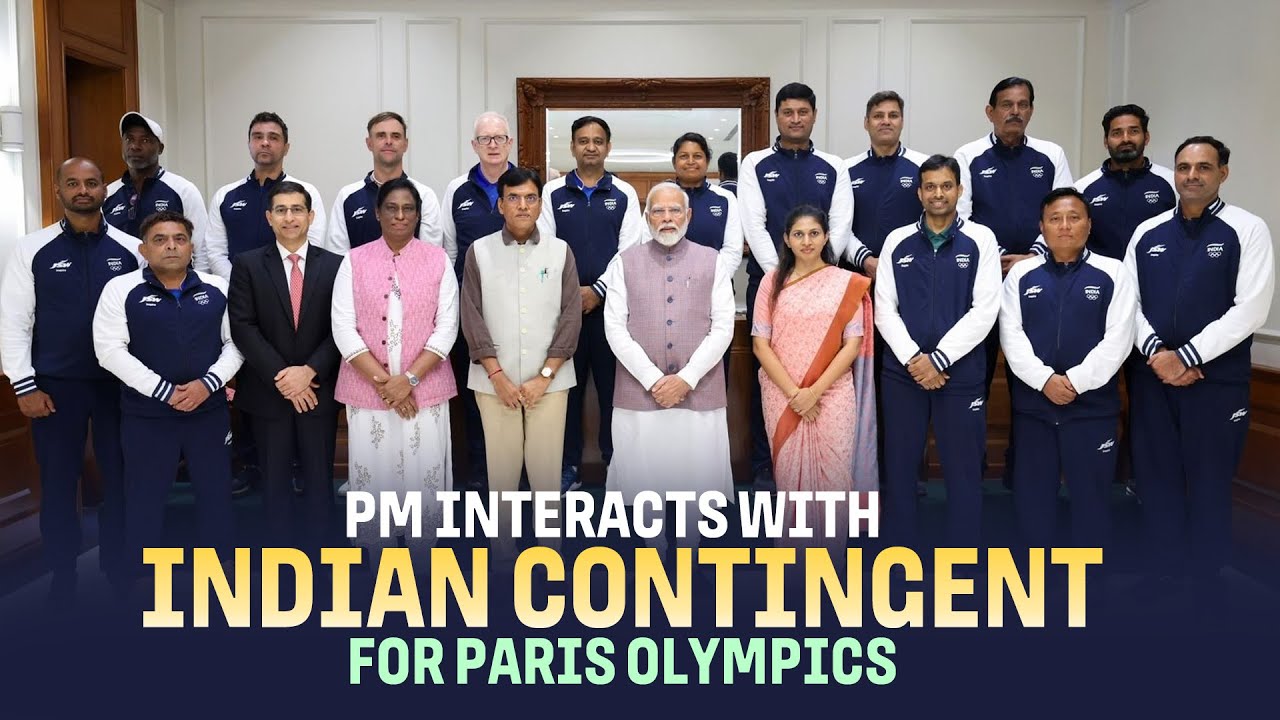 LIVE: PM Modi interacts with Indian contingent for Paris Olympics 2024 ...