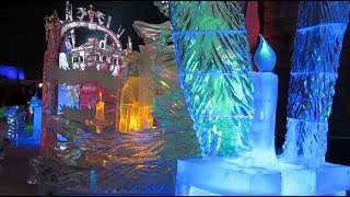 Рождественский фестиваль ледовых скульптур Екатеринбург 2018.