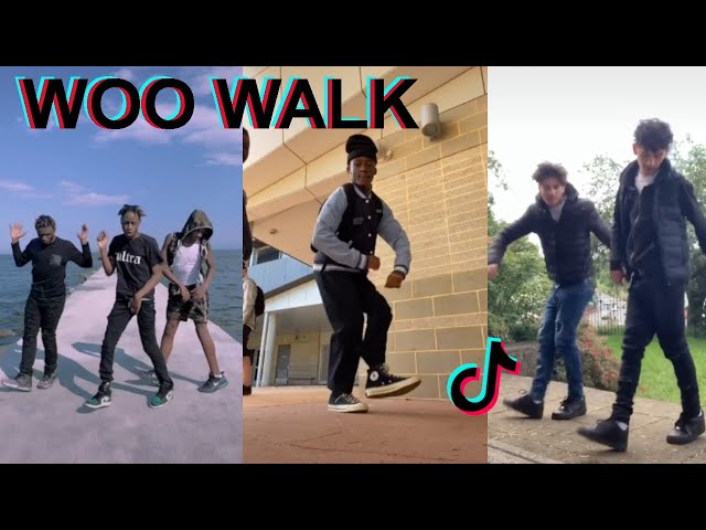 WOO WALK TIKTOK DANCE COMPILATION  (Get back - Pop Smoke) class=