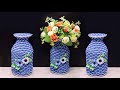 Rope Flower Vase DIY Ideas | Best out of waste | Ide Kreatif Vas Bunga dari Tali dan Kaleng Bekas