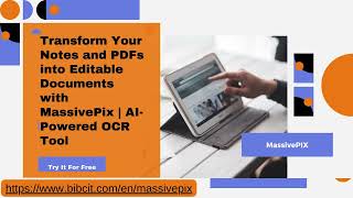 Transform Your Notes and PDFs into Editable Documents with MassivePix  AI Powered OCR Tool Wealth