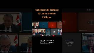 Mis Audiencias ante el Tribunal de Contrataciones Públicas - OECE #ley32069 #oece #osce