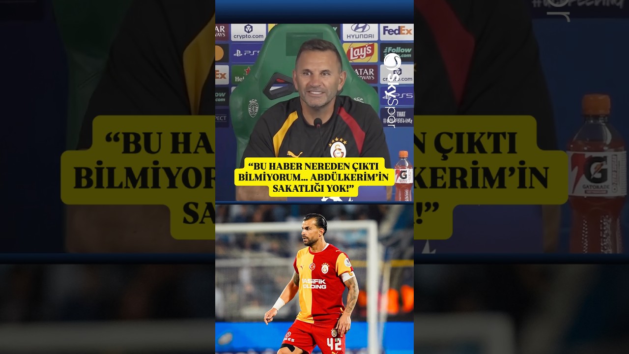 🚨 Okan Buruk: “Abdülkerim’in bir sakatlığı yok. Yarın için hazır ve oynayabilecek durumda.”