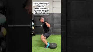 Cyclist Squat (Barbell)