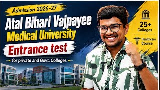 Abvmu Admission 202627  Entrance  Govt  Private Healthcare Colleges  Abvmu Medical University