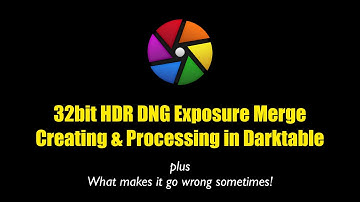 Darktable Create HDR Merge 32bit Processing - Avoid Noise in Recovered Shadows without Ai Denoise