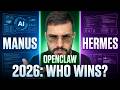 Manus vs OpenClaw vs Hermes — Which AI Agent Should You Use in 2026?