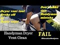 How Not to Clean a Dryer Vent Duct / WATCH THIS BEFORE YOU CLEAN A VENT!!