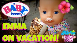 🌺 Baby Born Emma's Adventures Compilation! 🚙 Vacation Packing, Playground Outing & Beach Time! 🏖