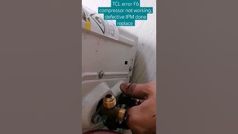 TCL F6 ERROR #shorts #reels #airconditioner #repair #technician #viralshorts