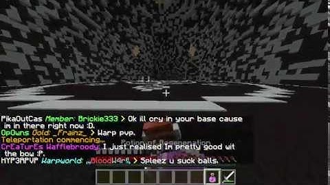 HACKERS at warp pvp :)