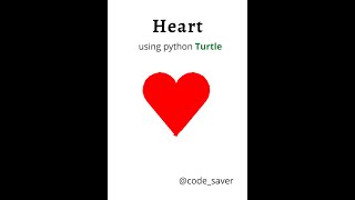 Python (Turtle) heart shape