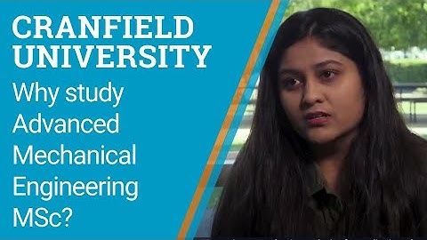 Why study Advanced Mechanical Engineering MSc? - Supriya Marripalli