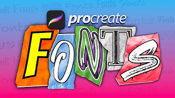 How to ADD FONTS in Procreate