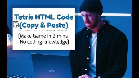 How to Make Tetris Game with HTML Game Code (Copy & Paste)