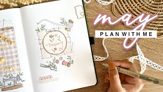 May 2024 bullet journal setup | embroidery theme | PLAN WITH ME