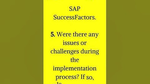 Clients Survey Form for Sap Successfactors Project Implementation #sapshorts #sfec