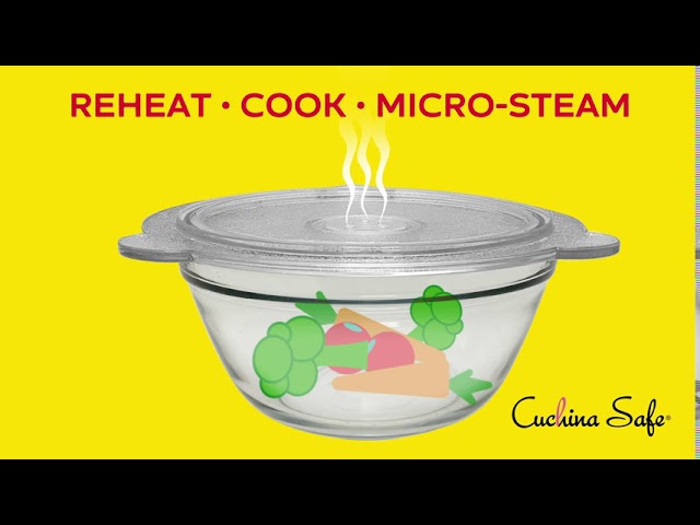 Cover 'n Cook Glass Microwave Plate Cover how to use 