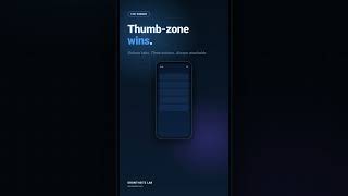 The hamburger menu is dying — bottom tabs win on mobile
