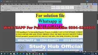 CS605 GDB Solution Fall 2024 By Study Hub Official