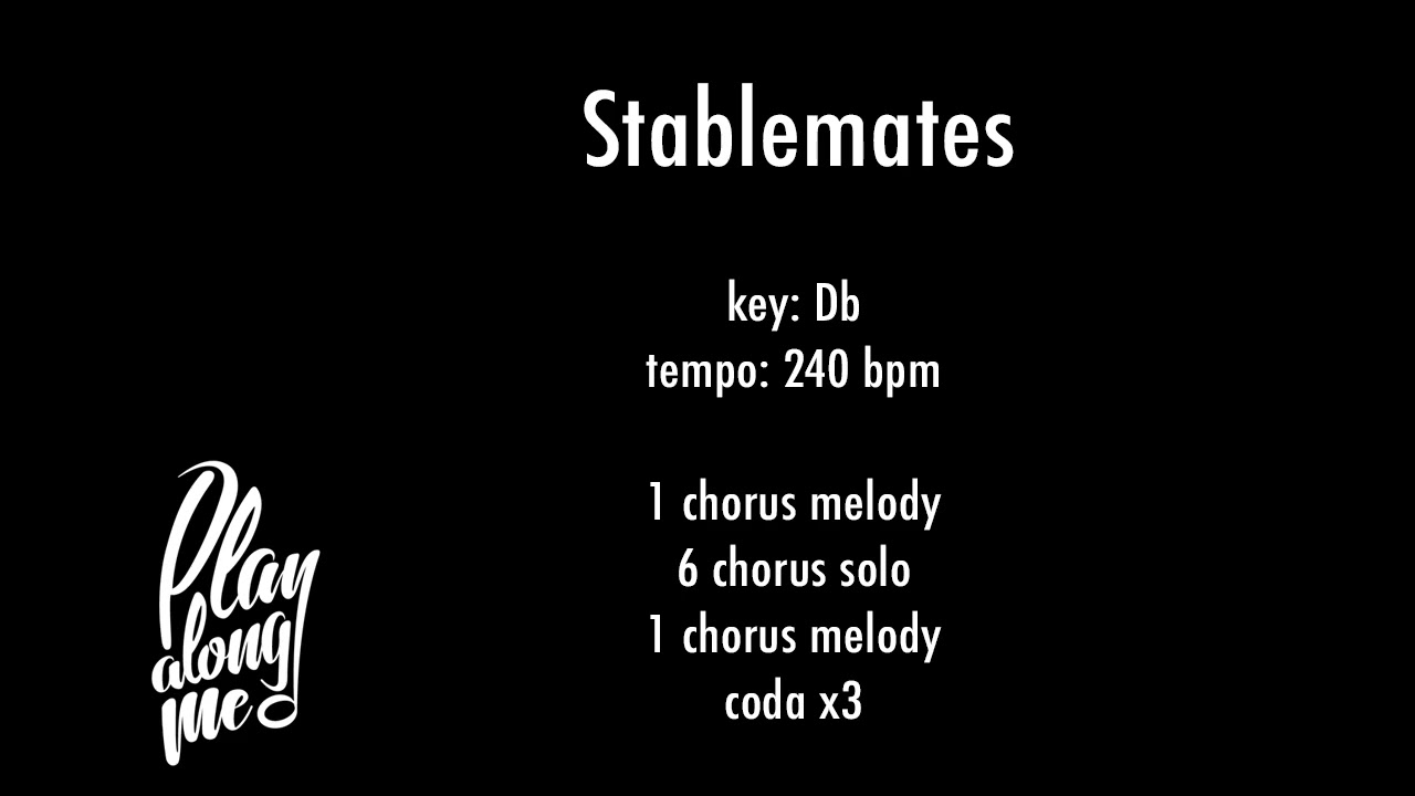 STABLEMATES (Db) 240 bpm - backing track