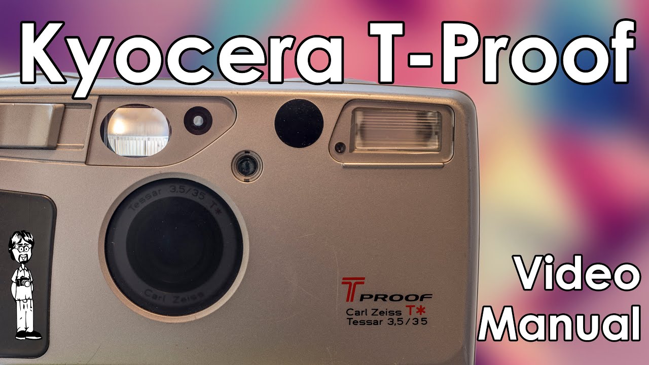 Kyocera T Proof Yashica T5 Video Manual: Load Film, Modes, Change the  Battery, and Take a Photo