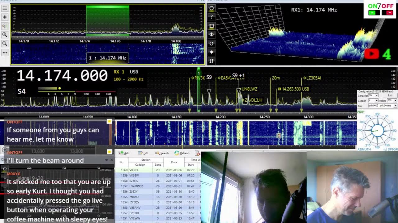 20 meter DX 06/09/2021 VK3EW VK3IO