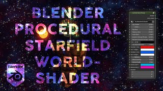 Free Blender Starfield Worldshader ✨🔧 Night Sky Spaceshader Nodegroup Star James Webb Space HDRI How