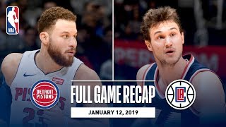 Full Game Recap Pistons Vs Clippers Blake Griffin Drops 44 In His Return To La