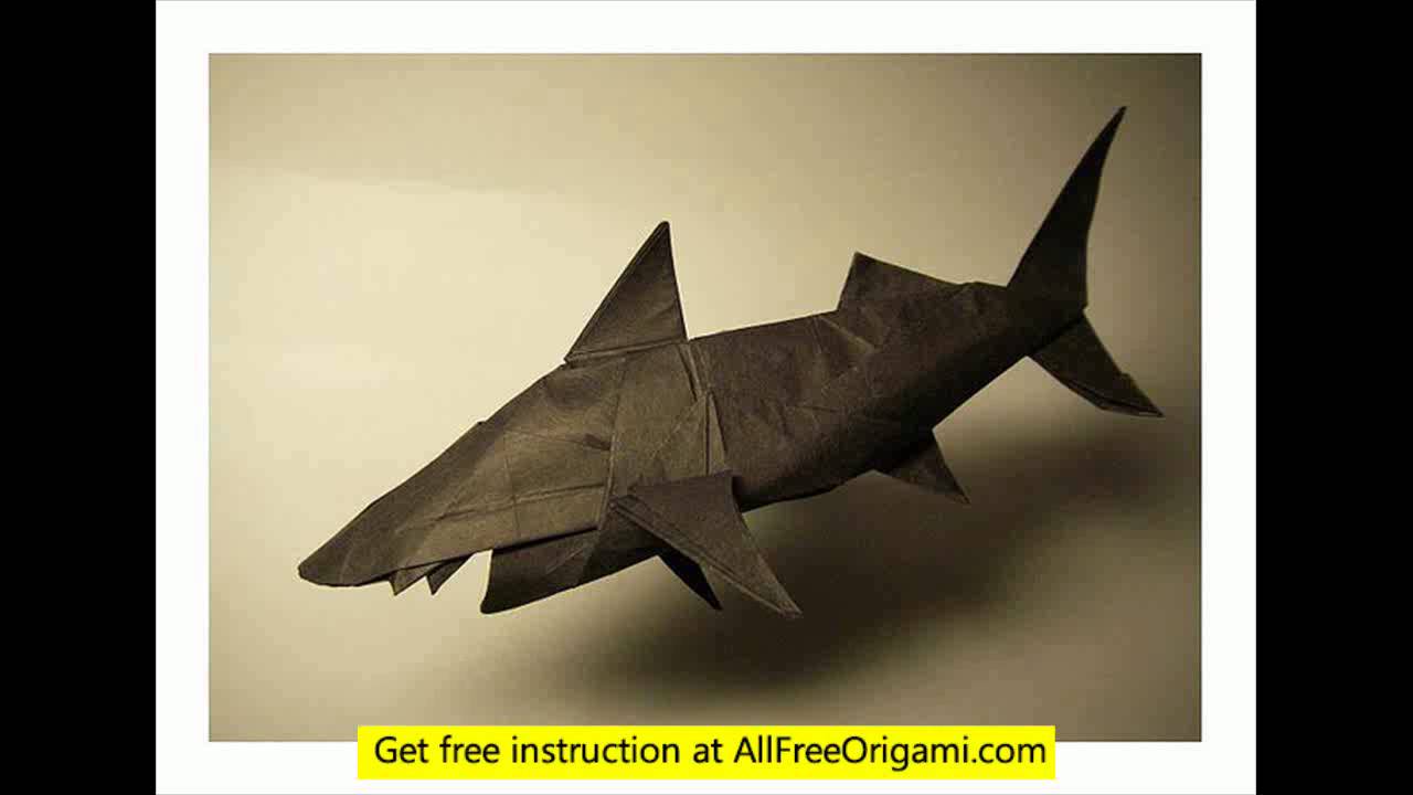 origami shark tooth
