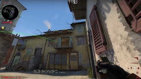 CSGO Inferno short lane pop flash from second/alt mid
