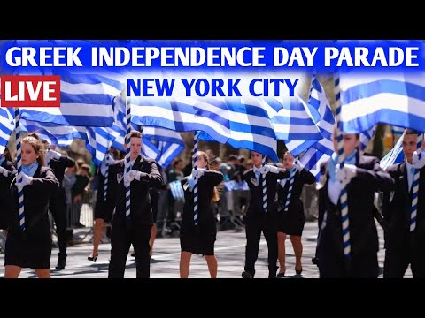 🇬🇷 Greek Independence Day Parade 2024 NYC LIVE 🇬🇷